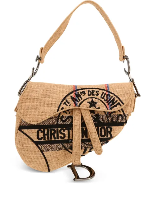 Christian Dior Pre-Owned medium Saddle handbag Neutrals 422982