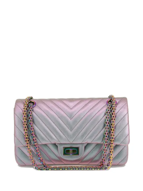 CHANEL Pre-Owned 2018s 2.55 chevron quilted shoulder bag Purple 422509
