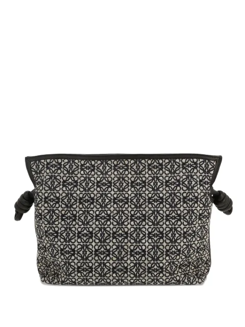 Loewe Pre-Owned 2020s Flamenco Knot clutch bag Black 421979