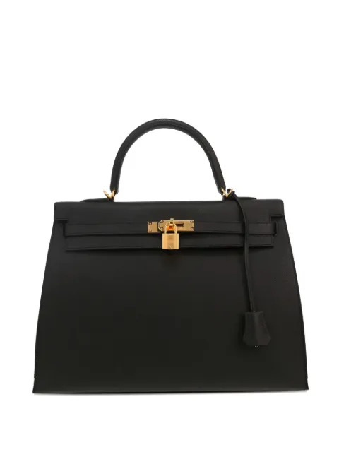 Hermès Pre-Owned 2022 Kelly 35 tote bag Black 416453