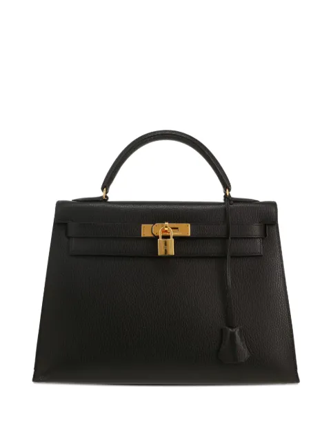 Hermès Pre-Owned Kelly 32 handbag Black 414937