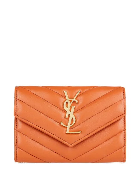 Saint Laurent chevron logo wallet Orange 414404AAA44
