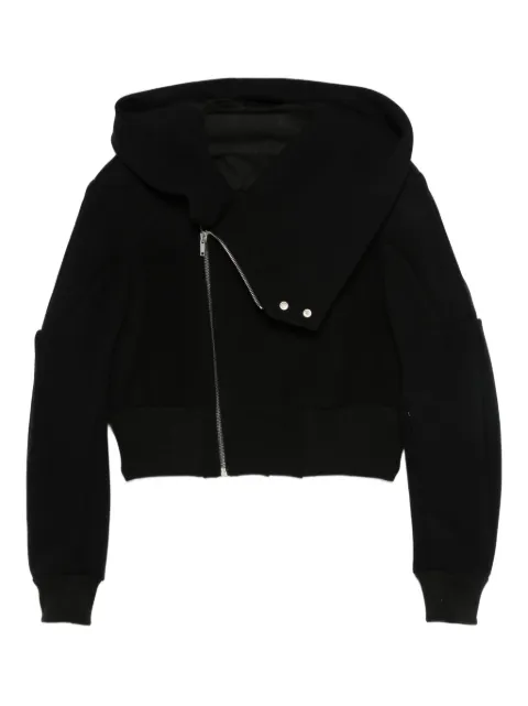 Rick Owens hooded zip-up jacket Black RU02E1761WSF