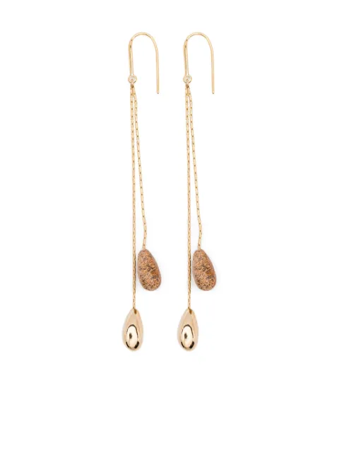 ISABEL MARANT Imala gold-chain stone earrings Gold BL0241FAC1B21B