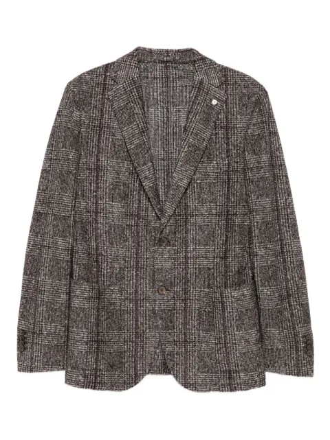 L.B.M. 1911 checked blazer Brown 55714032817