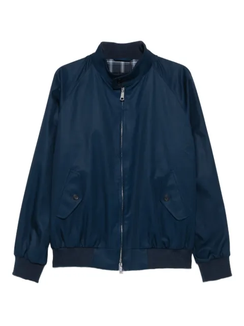 Grenfell zip-front flap-pocket jacket Blue HARRINGTONFRENCH