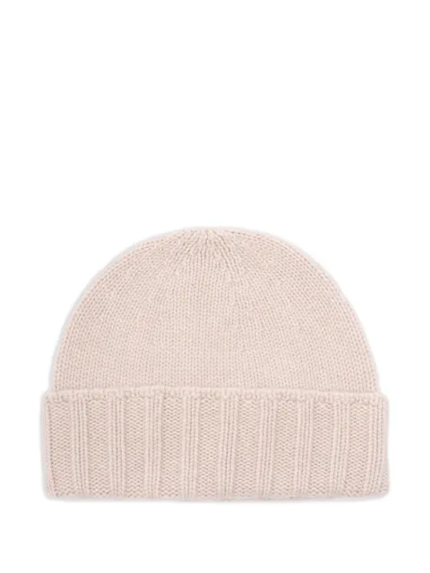 Drumohr cashmere ribbed beanie Neutrals L1K750