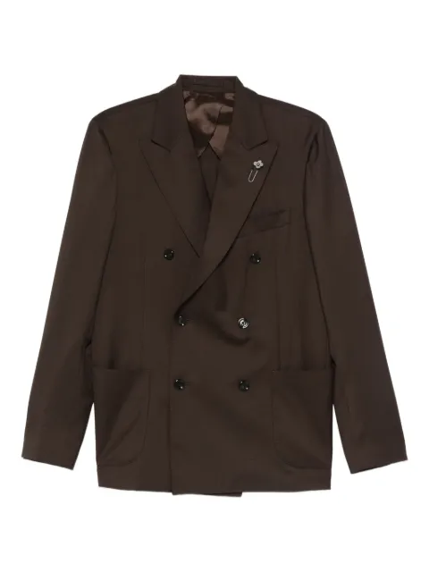 Lardini double-breasted blazer Brown CN425AECN64414
