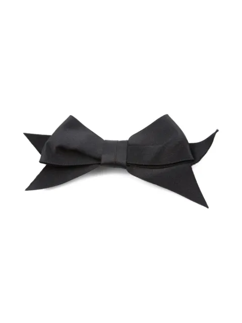 CHANEL Pre-Owned 2000s silk bow-tie brooch Black 15016109