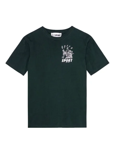 OpéraSPORT Marcel graphic-print organic-cotton T-shirt Green W14AW24