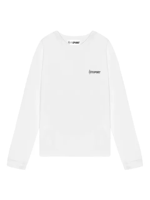 OpéraSPORT Clara organic-cotton long-sleeved T-shirt White W100AW24