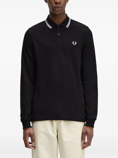 Fred Perry embroidered logo polo shirt Black FPM363655T50