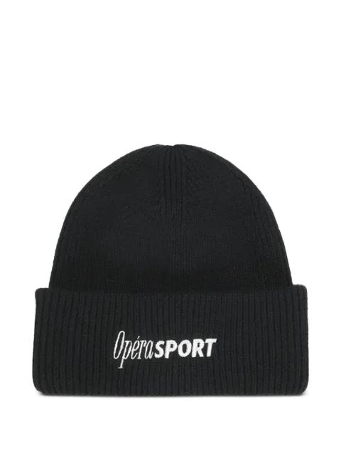 OpéraSPORT Andrè embroidered-logo beanie Black W7AW24