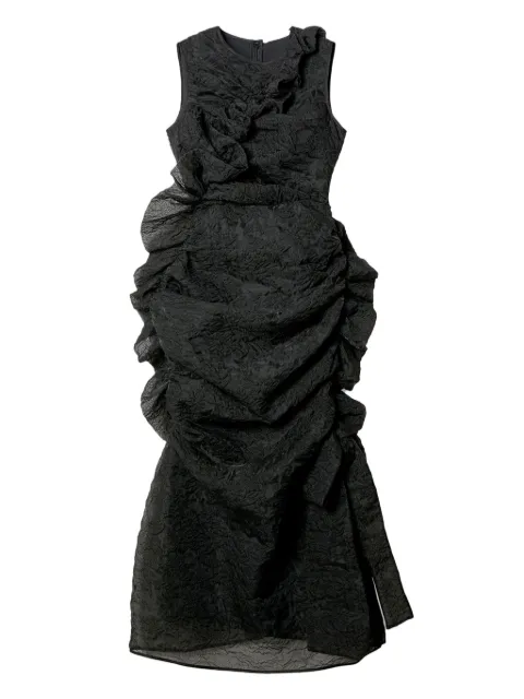 Cecilie Bahnsen ruffled sleeveless dress Black 124RTW10045
