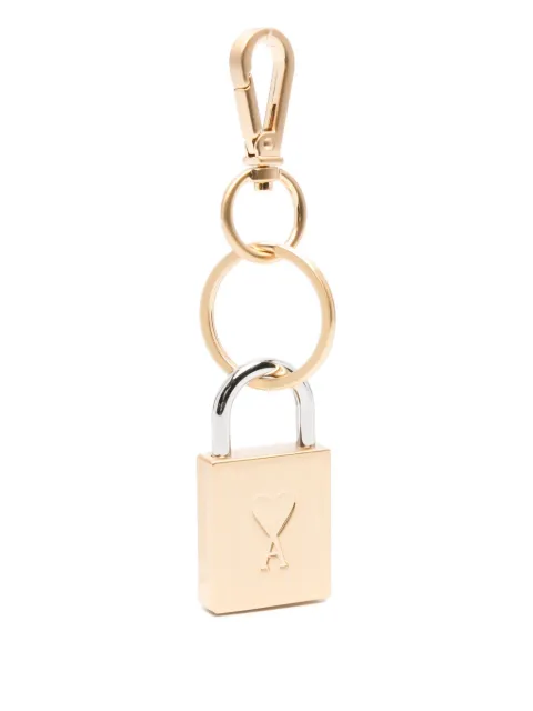 AMI Paris Ami de Coeur padlock keychain Gold H26UKR912369