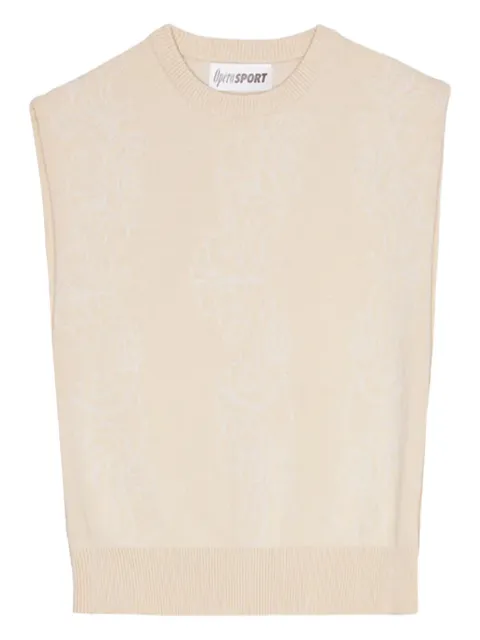 OpéraSPORT Camille sleeveless knitted vest Neutrals W91AW24