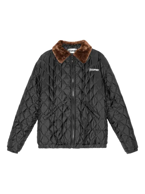 OpéraSPORT quilted trimmed-collar puffer jacket Black W97AW24