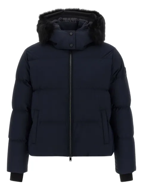 Moose Knuckles Misti fur-trimmed puffer jacket Blue M35LJ137S546