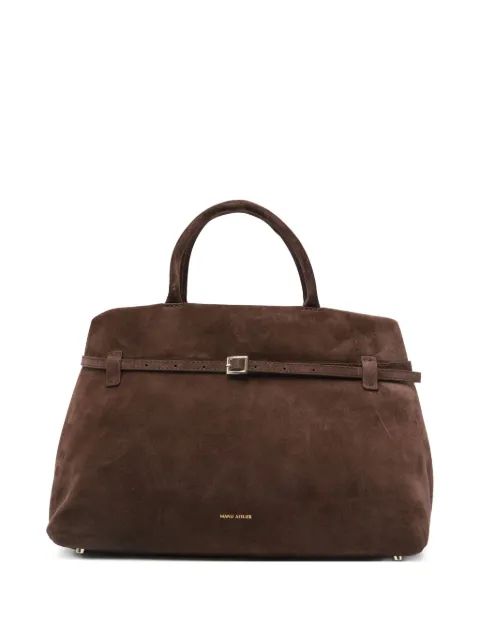 Manu Atelier Le Cambon suede handbag Brown 2024324SUE