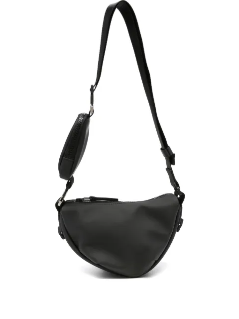 Rains curved zip-fastening shoulder bag Black 13650