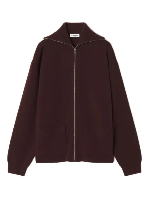 Lanvin zip-fastening cashmere cardigan Brown RMPO0030K077H25