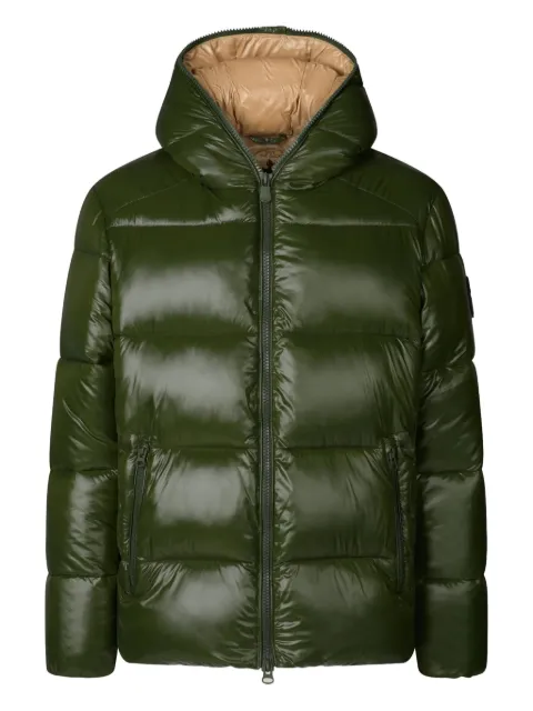 Save The Duck hooded puffer jacket Green D31280MLOVE21
