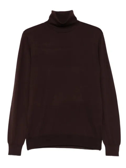 Mauro Ottaviani turtleneck wool sweater Brown WH021001