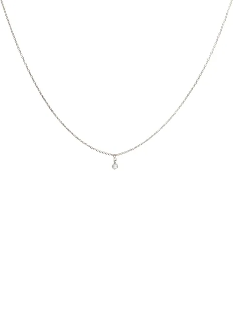 We by WHITEbIRD 18K white gold Capucine diamond necklace White WBNCAPUOGDIA