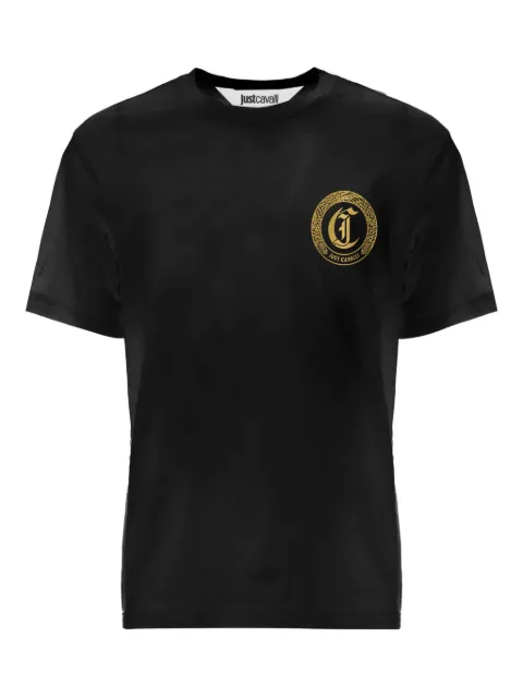 Just Cavalli logo-plaque T-shirt Black 79OAHT11CJ500