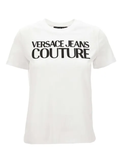 Versace Jeans Couture logo-print T-shirt White 79HAHE05CJ00E