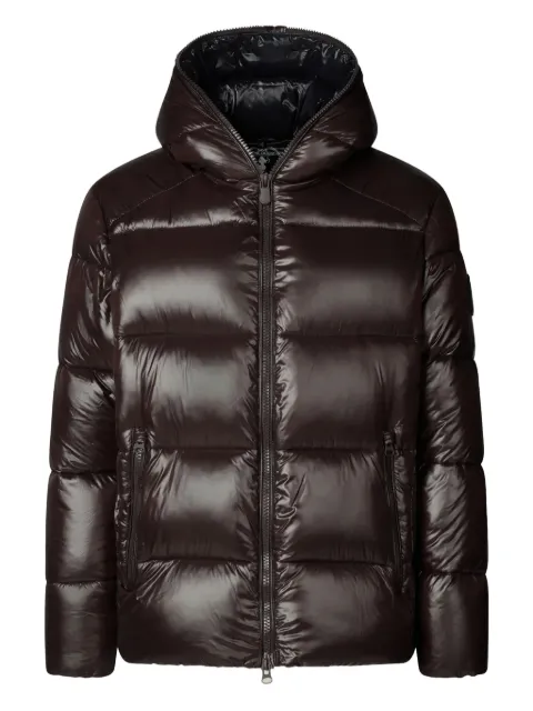 Save The Duck hooded quilted jacket Brown D31280MLOVE21