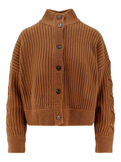 Max Mara Afelio button-fastening cardigan Brown 2521346032600