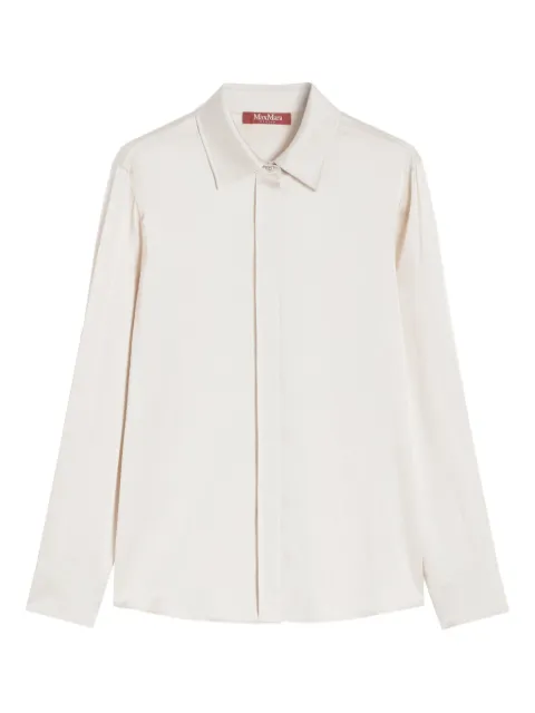 Max Mara silk long-sleeve shirt Neutrals 2526116012600