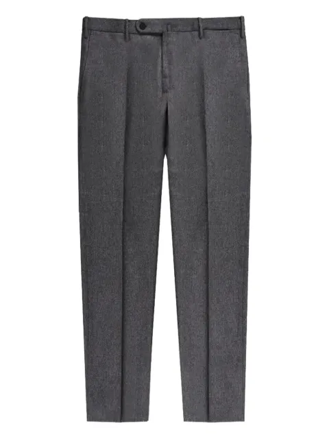 Incotex pressed-pleat wool trousers Grey 1T00354932A
