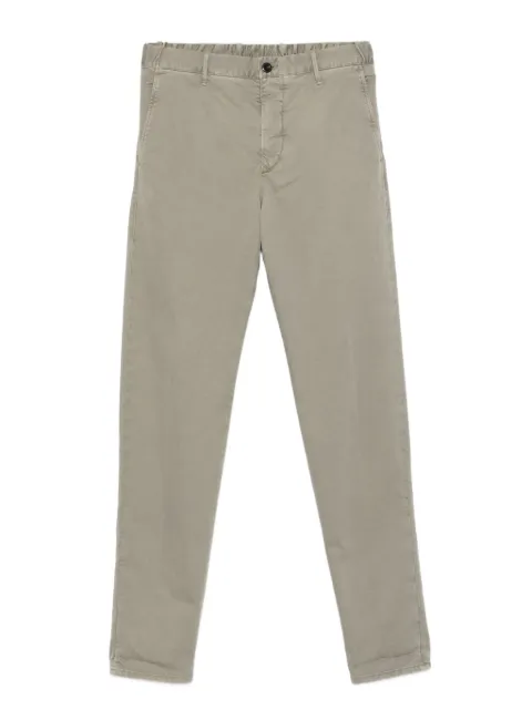 Incotex elastic-waistband trousers Green 10S3044697B