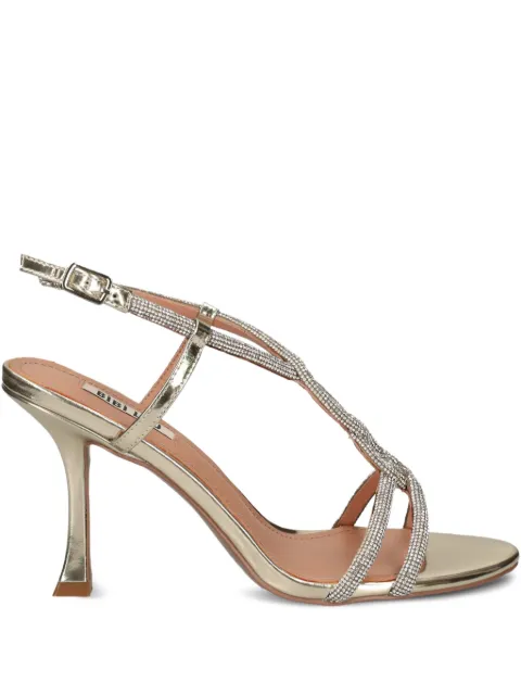 Bibi Lou 90mm Wanda embellished stiletto sandals Silver 595Z17VK
