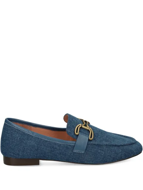 Bibi Lou denim chain-link loafers Blue 582Z67VK