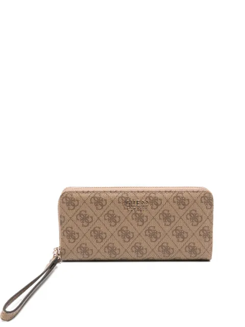 GUESS USA logo-plaque zip-around wallet Neutrals SWLG9648146LTL