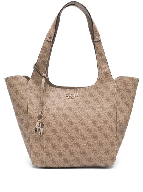 GUESS USA logo-plaque tote bag Neutrals HWSG7334220