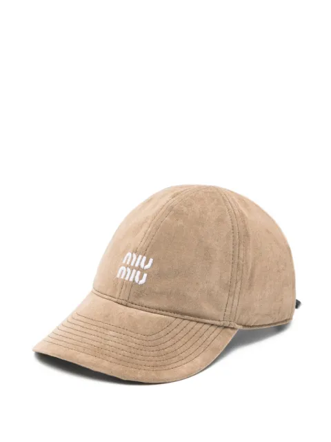 Miu Miu logo baseball cap Neutrals 5HC3692CUA
