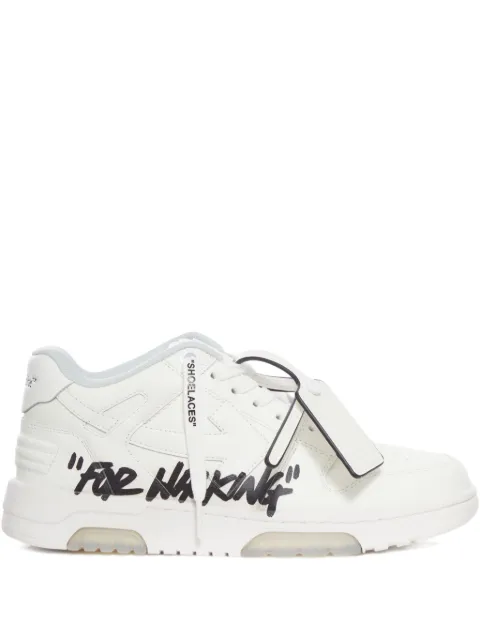 Off-White Out of Office graffiti-print low-top sneakers White W259C9L0190110