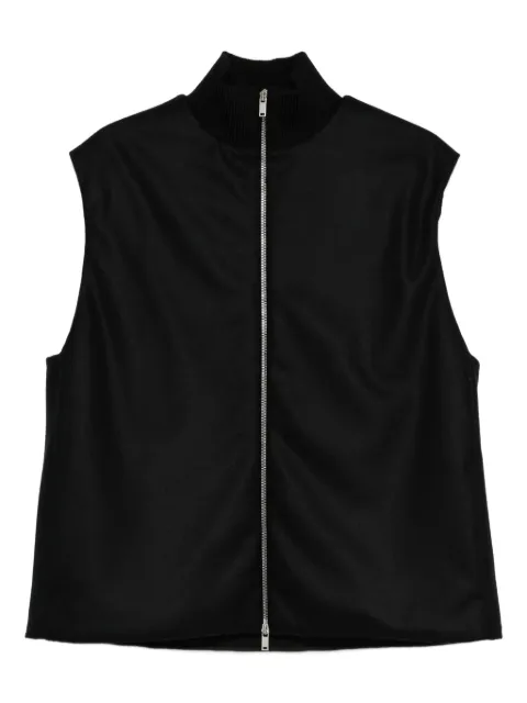 Jil Sander high-neck zip-front vest Black J22FB0147J40045