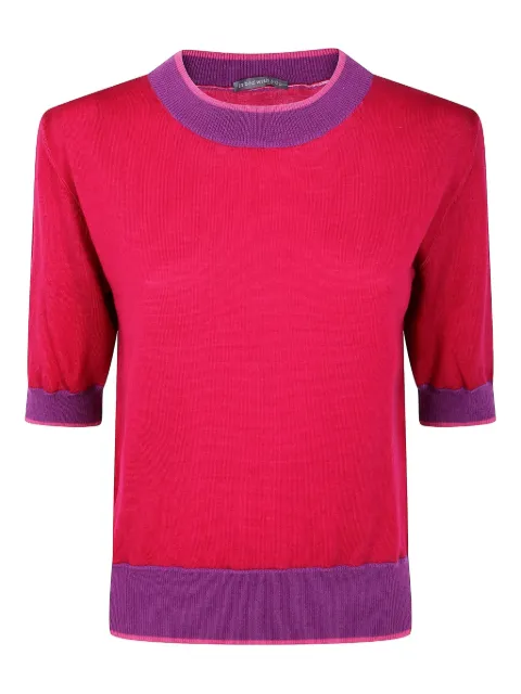 IN BED WITH YOU contrasting-trim jumper Red VB14U