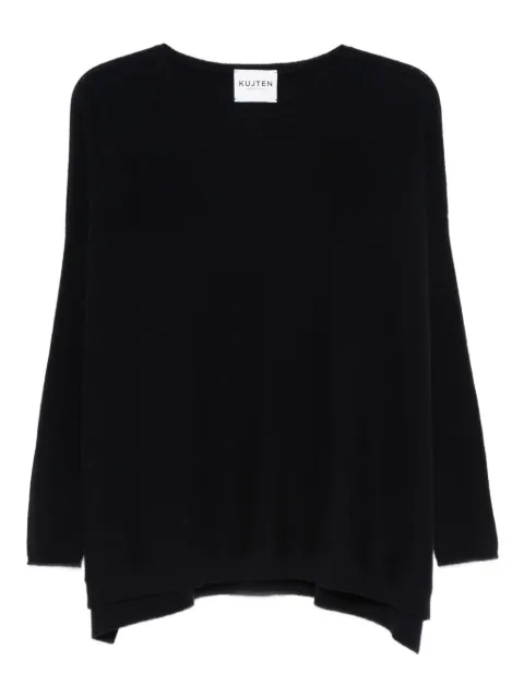 kujten cashmere round-neck sweater Black F2482