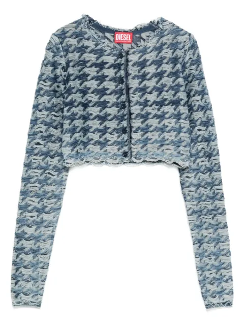 Diesel houndstooth-pattern cardigan Blue A214450EGCA