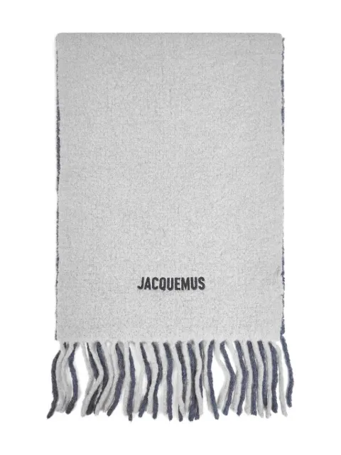 Jacquemus The Moisson scarf Grey ACU00574AOT4032