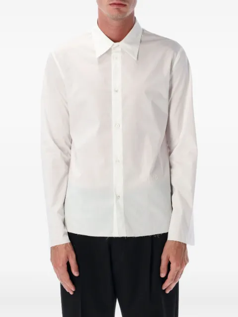 MM6 Maison Margiela frayed-hem shirt White SH2DT0029M35256