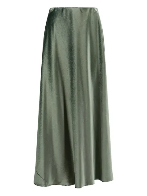 Alberta Ferretti satin A-line skirt Green 252UA01046645