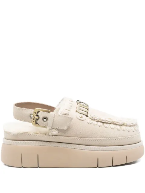 Mou Bounce slingback platform mules Neutrals MUFW531026A
