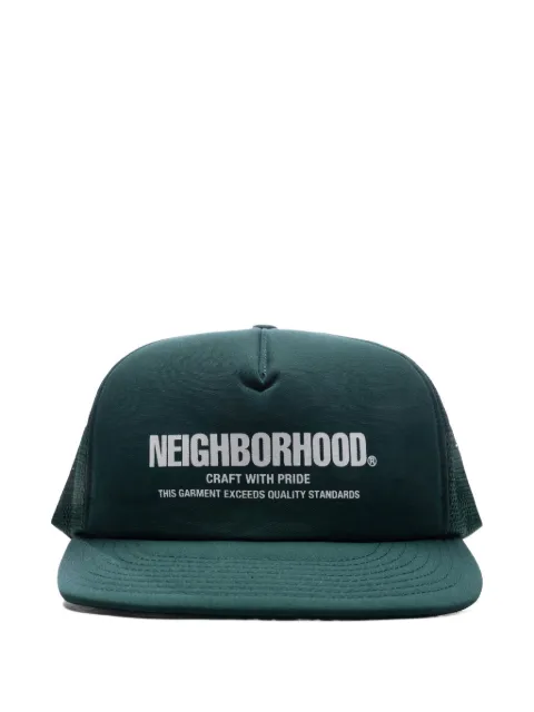 Neighborhood logo-print trucker cap Green 251YGNHHT06